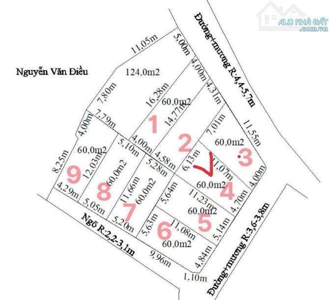 Đất Hoà Bình oto đỗ cửa đường thông các ngả giá chỉ 1,4xx tỷ  - Dt : 60m ngang 4,7m