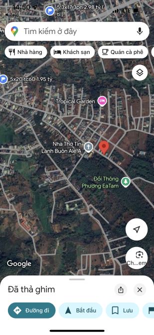 2 LÔ LIỀN MẶT TIỀN 19/05 EATAM: GIÁ 2.75 tỷ / lô
