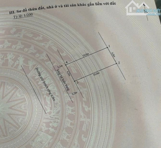 - Bán đất TĐC Cây Đa.- Đằng Giang - ngô quyền - Diện tích: 40m² ngang 4m dài 10m. - Vị trí