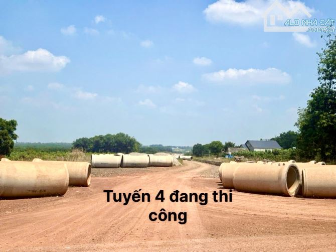 ĐẤT THỔ CƯ MẶT TIỀN TUYẾN 4 KCN VSIP ĐỒNG PHÚ, 5x40 sẵn 100tc GIÁ 850tr SIÊU HỜI - 1