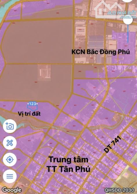 600M2 ĐẤT SÀO ĐƯỢC LÊN FULL THỔ CƯ TẠI TT TÂN PHÚ, SÁT KCN BẮC ĐỒNG PHÚ & TP ĐỒNG XOÀI - 1