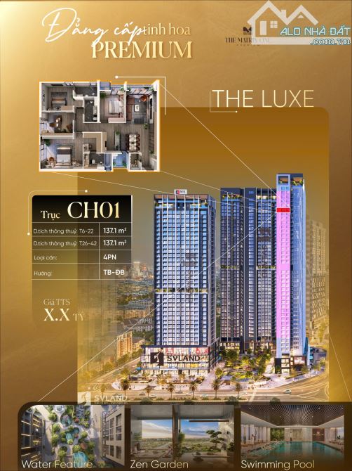 Bán Căn Hộ Cao Cấp 4PN The MatrixOne Mễ Trì, Hà Nội – View Pháo Hoa Sân Mỹ Đình, Công Viên - 1