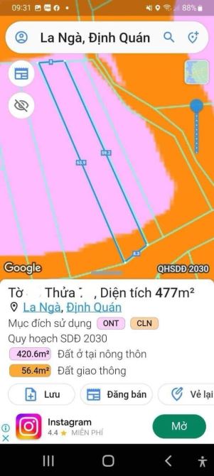 BÁN LÔ BIỆT THỰ 477M2(8MX63M) ĐẤT THỔ CƯ KHU DÂN CƯ ĐÔNG ĐÚC CHỈ 1TY5 - 1