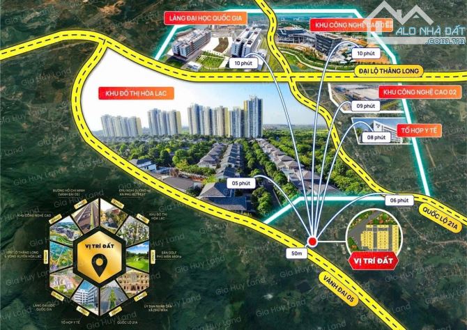 Mở Bán Đất Nghỉ Dưỡng Hoà Lạc Diện Tích Từ 300m2 trở lên Giá Chỉ 1xtr/m2  Thuộc Phú Mãn - 2