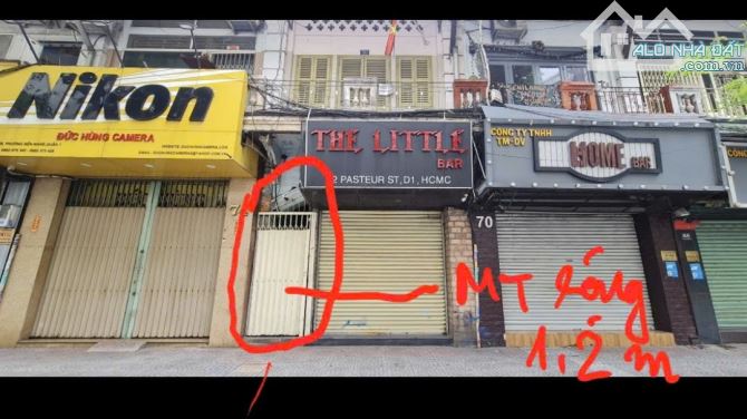 Cho thuê Mặt bằng 72 Pasteur, Q1 - DT 4.3x24m, Giá thuê 55tr, Khách thiện chí chốt giá RẺ - 2