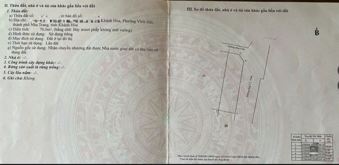 Bán nhanh lô góc 70m đường xe hơi thông , cách 2/4  khảng 150m giá 55 triệu/m - 2