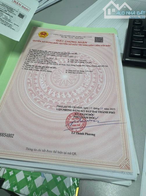 Đất nền khu dân cư Xuân Thới Đông ấp Mỹ Hòa 4-Hóc Môn giá 38tr/m2 - 8