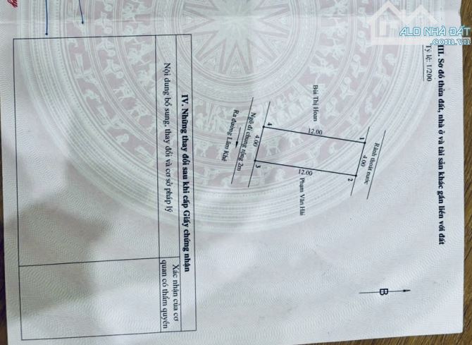 1,72 TỶ – LÔ ĐẤT 48M² TDP PHƯƠNG KHÊ, ĐỒNG HOÀ KIẾN AN Ô TÔ CÁCH 10M - 3