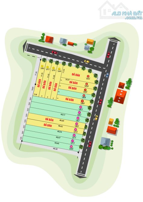 Chỉ còn 1 lô duy nhất giá 850 triệu, diện tích 150m2, sổ riêng, gần sân bay Liên Khương - 4