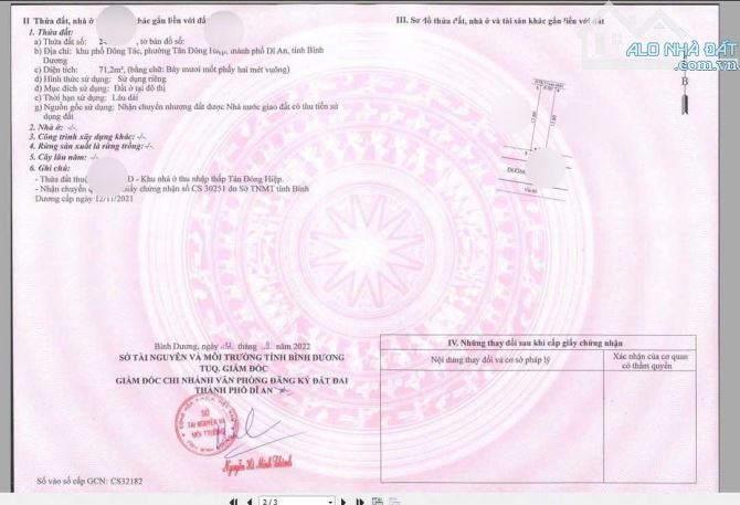 Đất gần trung tâm y tế Dĩ An, phường Tân Đông Hiệp, TP Dĩ An - 4