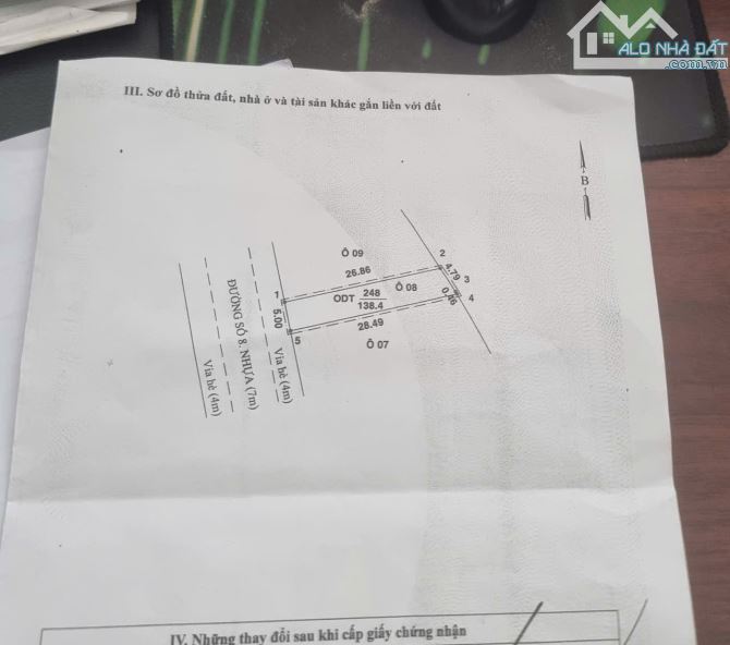 Bán Đất Đường Số 8, Khu Dân Cư Chánh Nghĩa, P.Chánh Nghĩa, TDM, BD - 4