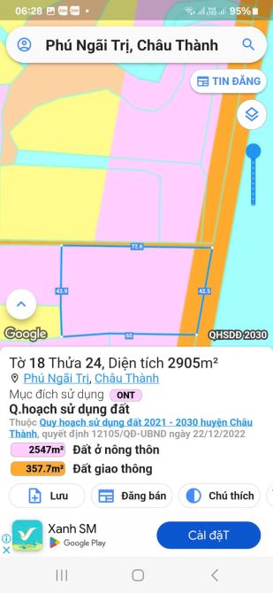 BÁN ĐẤT LÀM XƯỞNG, BẾN TÀU, ĐẤT CÔNG 2900M2 - 4
