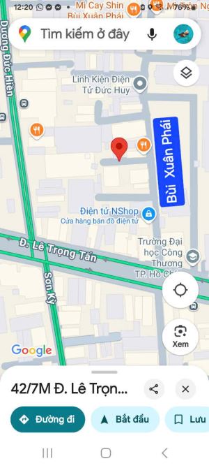 BÁN NHÀ ĐẸP TÂN PHÚ –  LÊ TRỌNG TẤN – GẦN GA T3 - 5