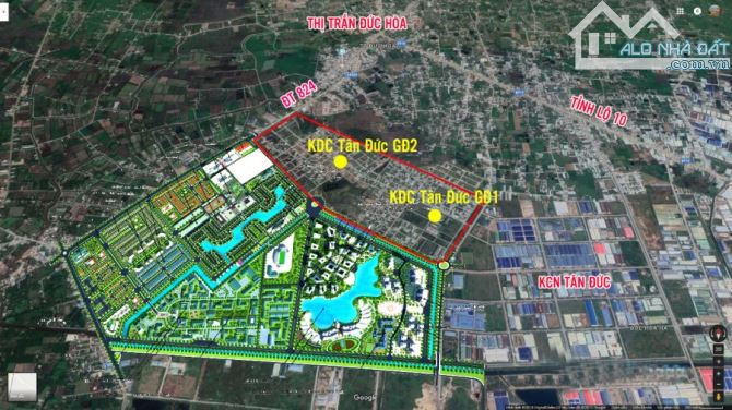 BÁN GẤP 28 LÔ ĐẤT NỀN GẦN KCN TÂN ĐỨC VỚI HƠN 7.212 HA - 7