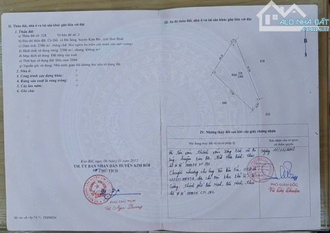2896m Có 153m Đất Ở, 377m CLN, 2366m RSX - View Cánh Đồng Làm Nghỉ Dưỡng Tuyệt Vời - 1