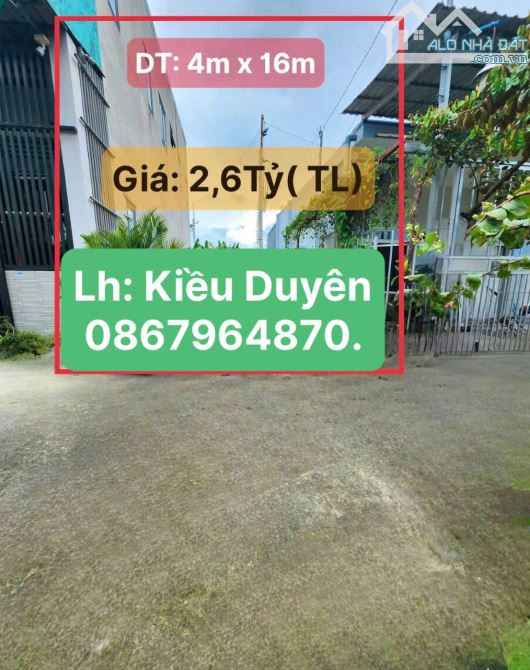 Bán Đất Tân Xuân Hóc Môn 59M2(4 x16 ) Sát Hẻm Tải - Chỉ 2,56Tỷ. - 2