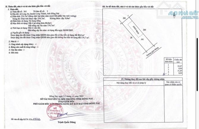 Bán lô đất 254 m long an gần đường bưng môn giá mềm - 2