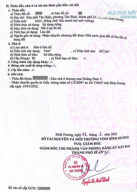 nhà 62m2 4ty1 TL 1 trệt 2 lầu KDC Hoàng Nam 5, P.Tân Bình, TP.Dĩ An - 5