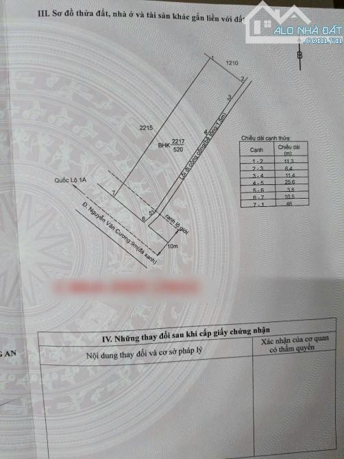 ✅ Bán đất Vườn 2 mặt tiền Nguyễn Văn Cương thuộc Phường Tân Khánh , TP Tân An _DT: 10.5x46 - 5