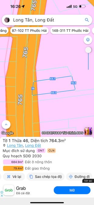765m2 ĐẤT MẶT TIỀN TỈNH LỘ 765🌈🌈🌈 CHỈ 3TỶ100TR🌈🌈 - 6