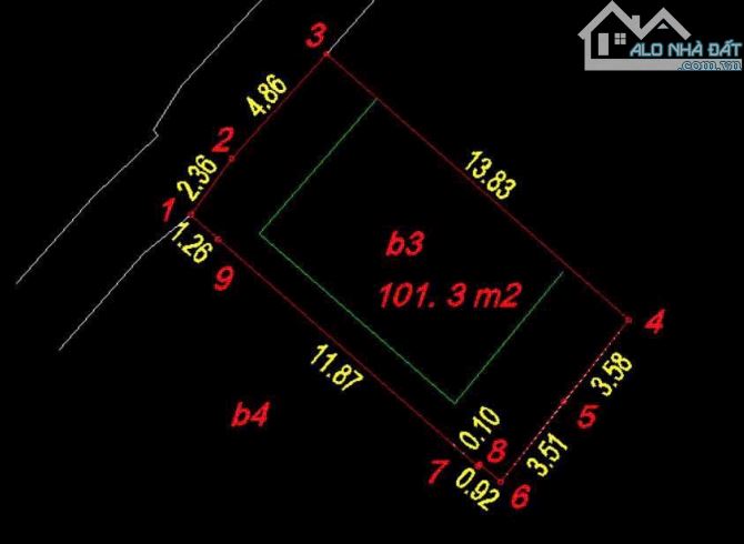 MẢNH ĐẤT TRẦN ĐẠI NGHĨA- 101,3m Ô TÔ 7 chỗ vào đất chỉ 17 tỷ