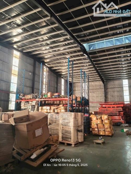 Cho thuê xưởng Dĩ An 2000m/110tr PCCC Vách tường đường cont sx làm kho - 1