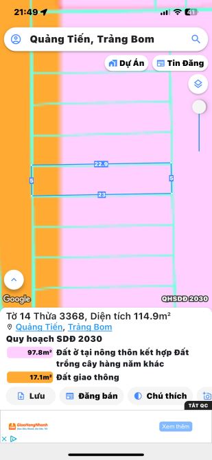 Đất nền sổ riêng thổ cư Quảng Tiến 1 tỷ 3 gần trung tâm thị trấn và Đại Lộ Đông Tây. - 1