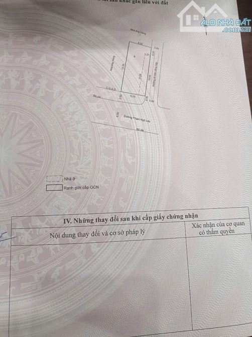 Bán nhà cấp 4 mặt tiền phạm ngũ lão dt 74m2 ngang 5,7m giá 6ty300 - 1