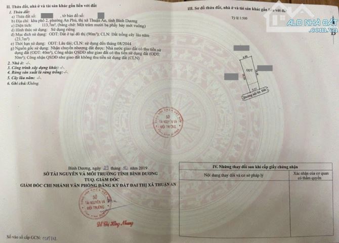 Đất gần vòng xoay An Phú, phường An Phú, TP Thuận An. 2,3 tỷ - 4