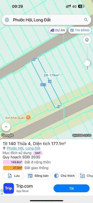 BÁN GẤP CĂN NHÀ CẤP 4 NGAY SÁT CHỢ LỘC AN LONG ĐẤT BRVT - 4