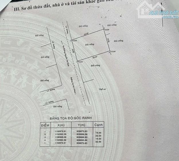 BÁN ĐẤT 16,5x22 KDC TUỔI TRẺ Q.2 GIÁ 120TR/M2 - 7