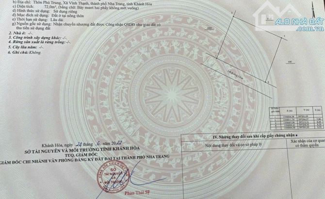 ⛔️Đất xã Vĩnh Thạnh- Nha Trang gần đường 23/10 Chỉ 1tỷ750 còn bớt - 5