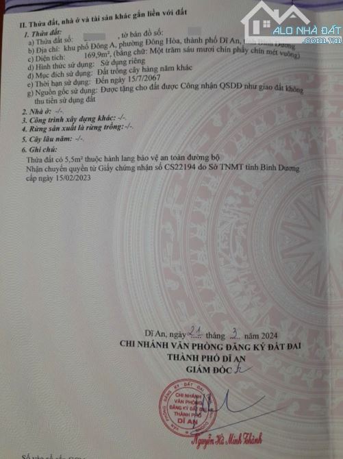 Đất mặt tiền gần chợ Dĩ An, phường Dĩ An, Thành Phố Dĩ An - 5
