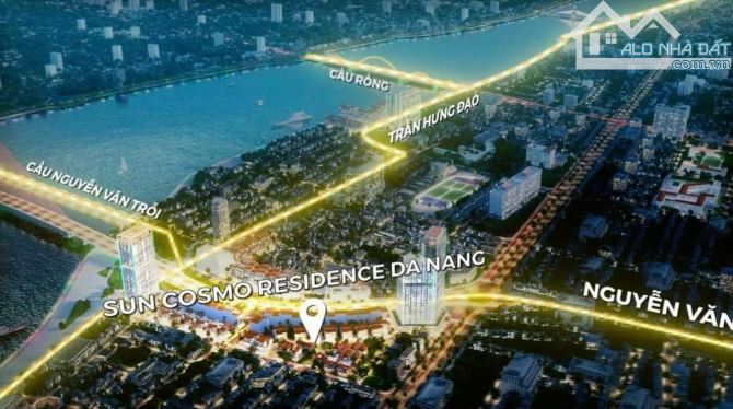 Căn góc 3PN – View sông & pháo hoa mãn nhãn – Tầng 12, Sun Cosmo