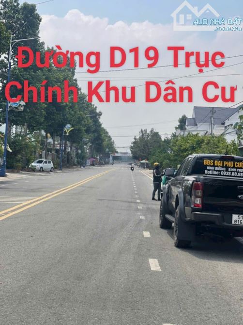Bán Lô Đất Nền Khu TĐC Hòa Lợi, Thủ Dầu Một, Bình Dương, Mặt Tiền D19 dt 7 x 20, Giá 4,5 t