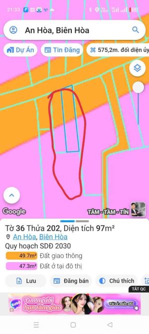 Mặt tiền đường Nguyễn Văn Tỏ, P. DT 329m, Ngay chợ sáng Cầu An Hoà