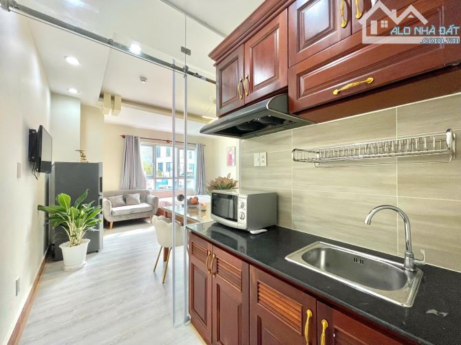 Căn Hộ 1PN riêng FullNT Thang máy, Ban công Nguyễn Cửu Vân Bình Thạnh