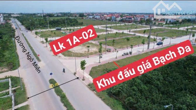 Bán đất đấu giá Bạch Đa -Kim Hoa-Mê Linh-Hà Nội-Trục  Chính KD-Đường Ngô Miễn 📕 LK1A