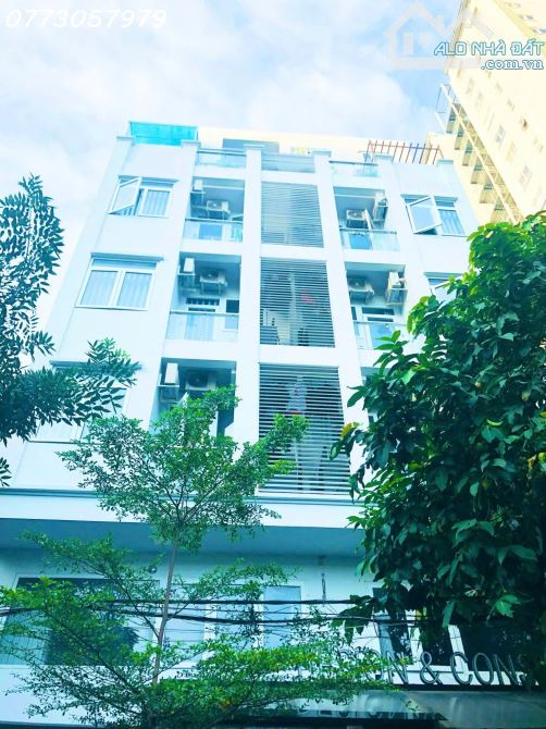 DOANH THU 300TR/TH. BÁN TÒA NHÀ CHDV NGUYỄN VĂN ĐẬU, BÌNH THẠNH 8 TẦNG, DT 10X25M - 1