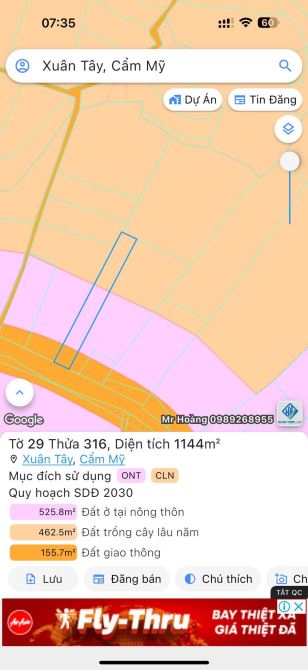 BÁN 5.5 SÀO MT NHỰA ÂP 4 XUÂN TÂY CẨM MỸ ĐỒNG NAI, CÓ 100TC GIÁ CHI 4.25 TỈ - 2