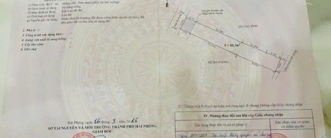 Bán đất 80m đường 4m thông gần ủy ban phướng Sở Dầu chỉ 2,x tỷ. - 2