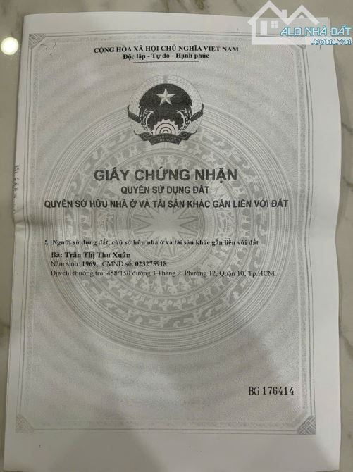 BÁN GẤP NHÀ ĐẸP 3 TẦNG HẺM XE HƠI 458/150 3 Tháng 2, Q.10 DT 4x17 GIÁ CHỈ 13.5 TỶ - 2