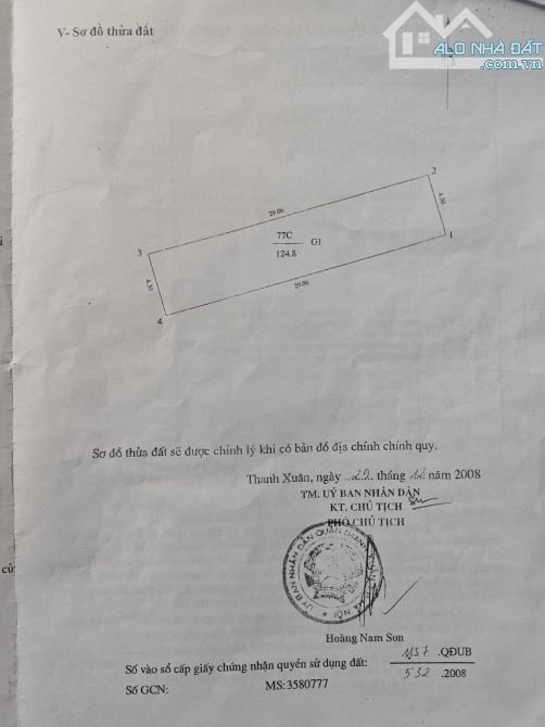 BÁN GẤP NHÀ MẶT PHỐ VỌNG 125M*MT 4.3M P-LÔ VỈA HÈ KINH DAONH SẦM UẤT CHỈ 51.5 TỶ