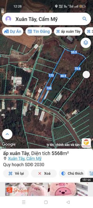 BÁN 5.5 SÀO MT NHỰA ÂP 4 XUÂN TÂY CẨM MỸ ĐỒNG NAI, CÓ 100TC GIÁ CHI 4.25 TỈ - 4
