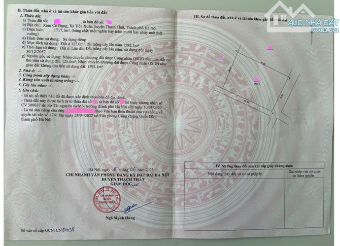 ĐẤT ĐẦU TƯ SINH LỜI TÂM ĐIỂM NGHỈ DƯỠNG TẠI TIẾN XUÂN, THẠCH THẤT, HÀ NỘI DIỆN TÍCH 3141M2 - 4