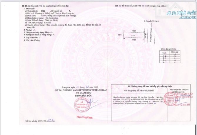 ✅ Bán đất thổ ở đường số 13 KDC Đại Dương , Phường 6, TP Tân An _ Diện Tích : 5 x 20m2 - 4