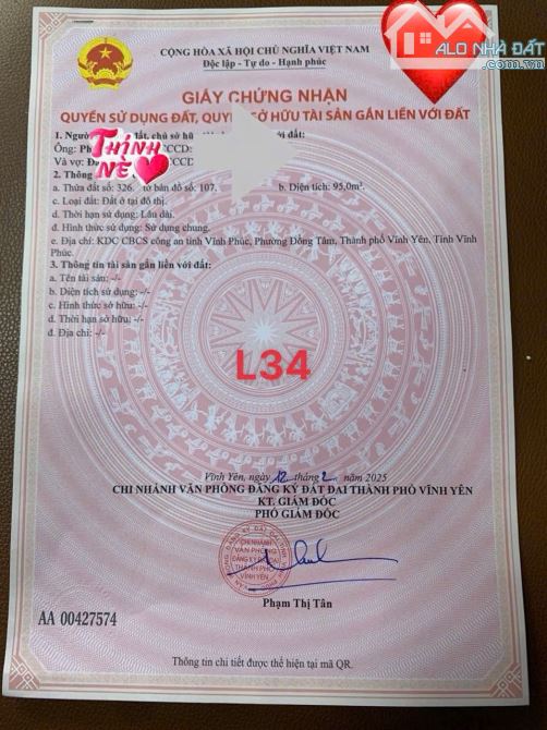 🔥🔥BÁN GẤP LÔ ĐẤT PHÂN LÔ NHÀ NƯỚC KDC TỈNH UỶ 95M MT5M SÁT CÔNG VIÊN-TRƯỜNG HỌC 3,4 tỷ. - 4