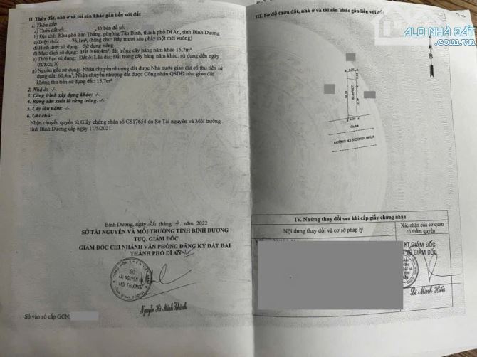 Đất KDC Biconsi, phường Tân Bình, Tp Dĩ An - 5