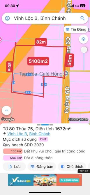 Bán Nhà Đường 6D Vĩnh Lộc B. Quận Bình Chánh ( 5100m2) Đất SKC. có Nhà 2 Tầng và Xưởng - 5