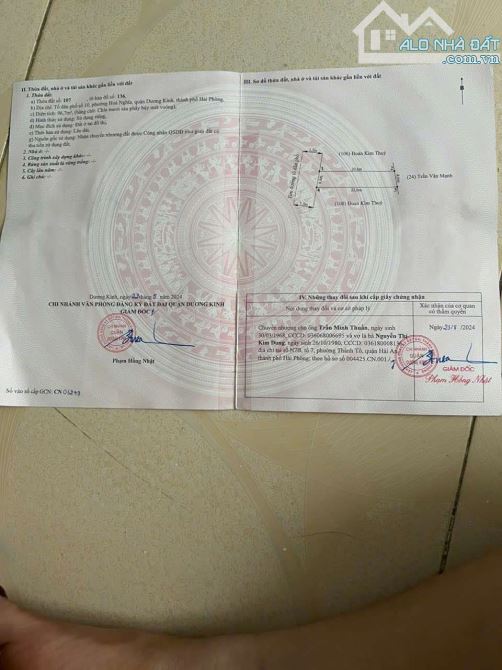 96,7m2 mặt đường nhựa Hòa Nghĩa, Dương Kinh gần Cầu Rào 3 - 6